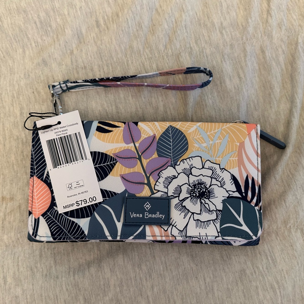 NWT Vera Bradley Wallet/Crossbody Bag